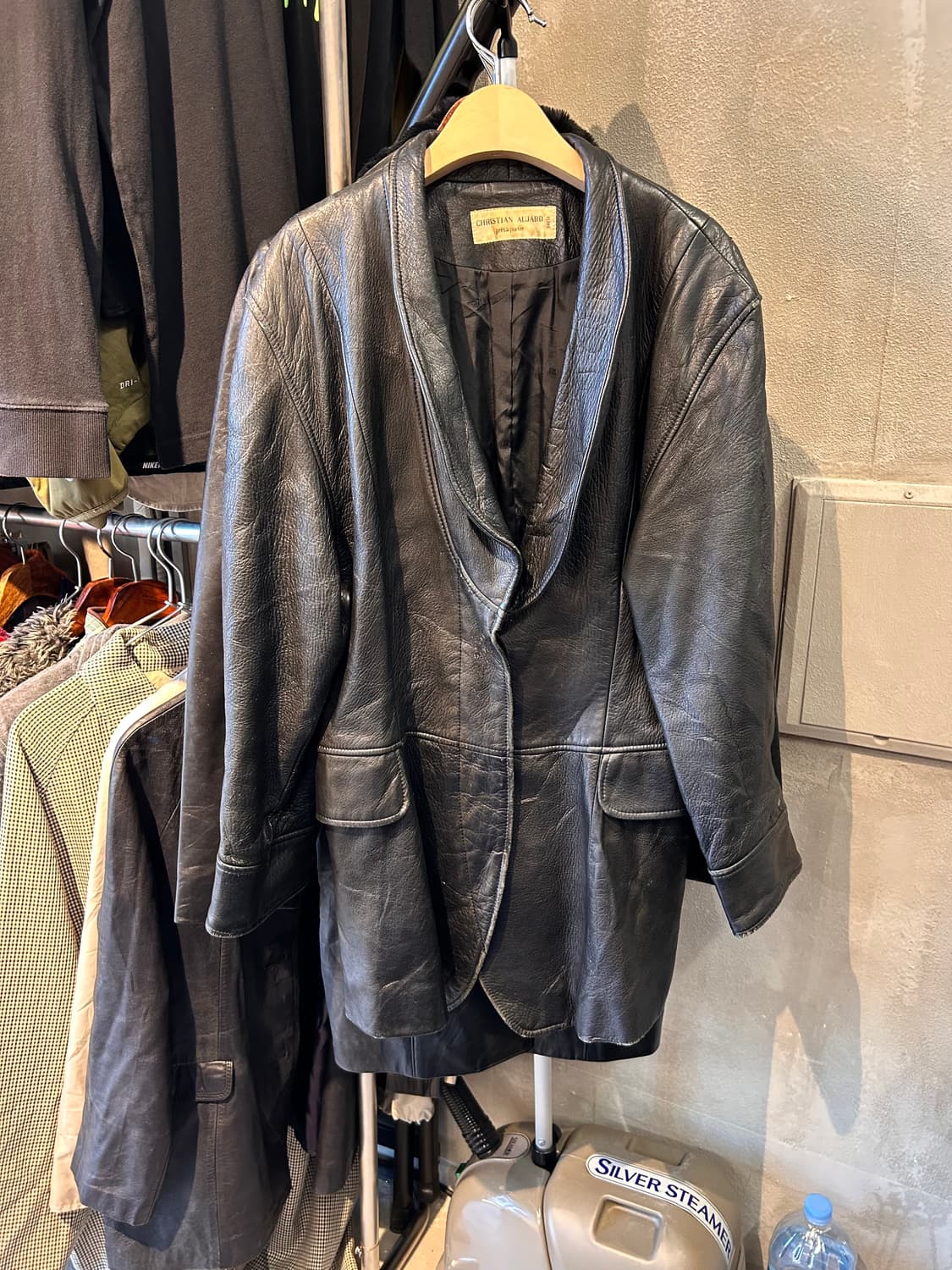 크리스찬 오자르 숄칼라 양가죽자켓 Made in Paris 상품이미지1