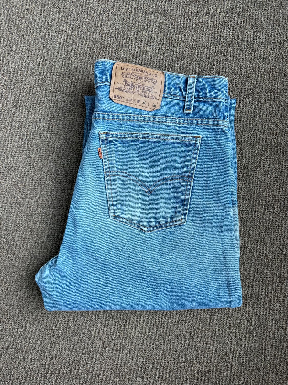 90s Levis 오렌지탭 550 리바이스 릴렉스 테이퍼트 데님팬트 상품이미지2