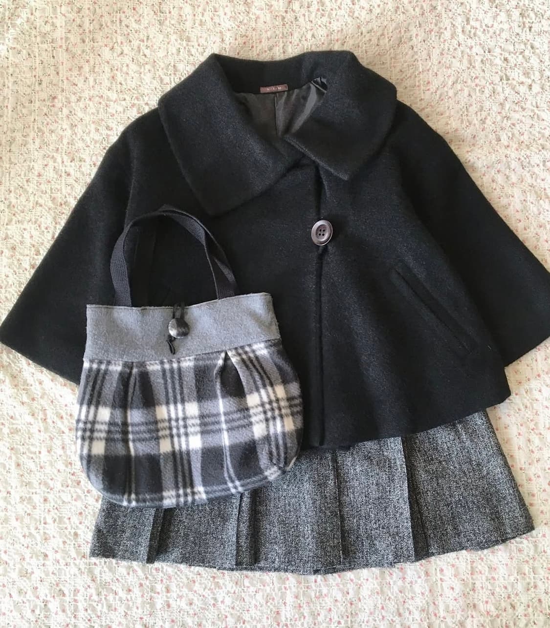 마루빈티지 모리걸 블랙 숏 코트 상품이미지1