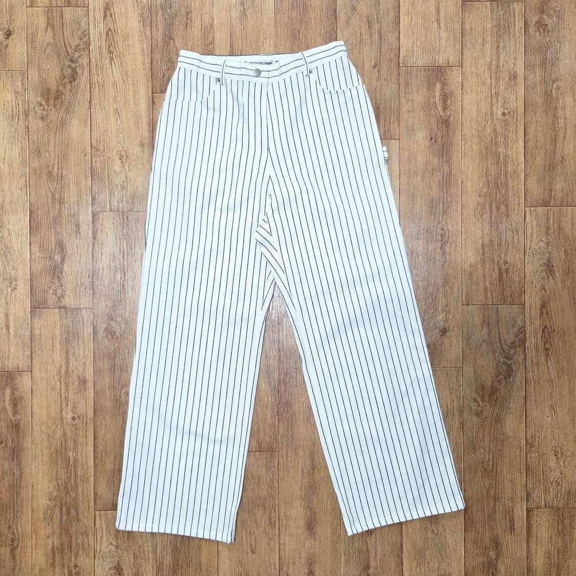 프롬비기닝(From Beginning) 스트라이프 화이트데님 66 새상품 상품이미지1