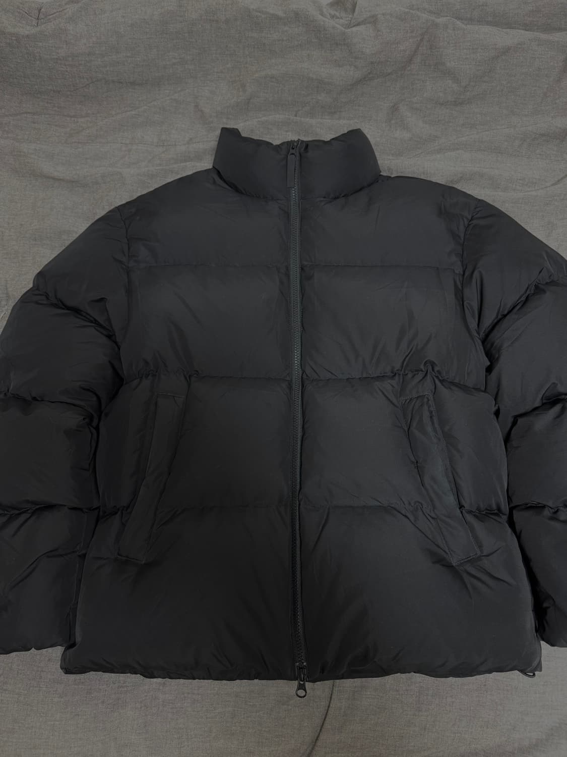 무신사 스탠다드 다운 푸퍼 숏 패딩 블랙 L 상품이미지2