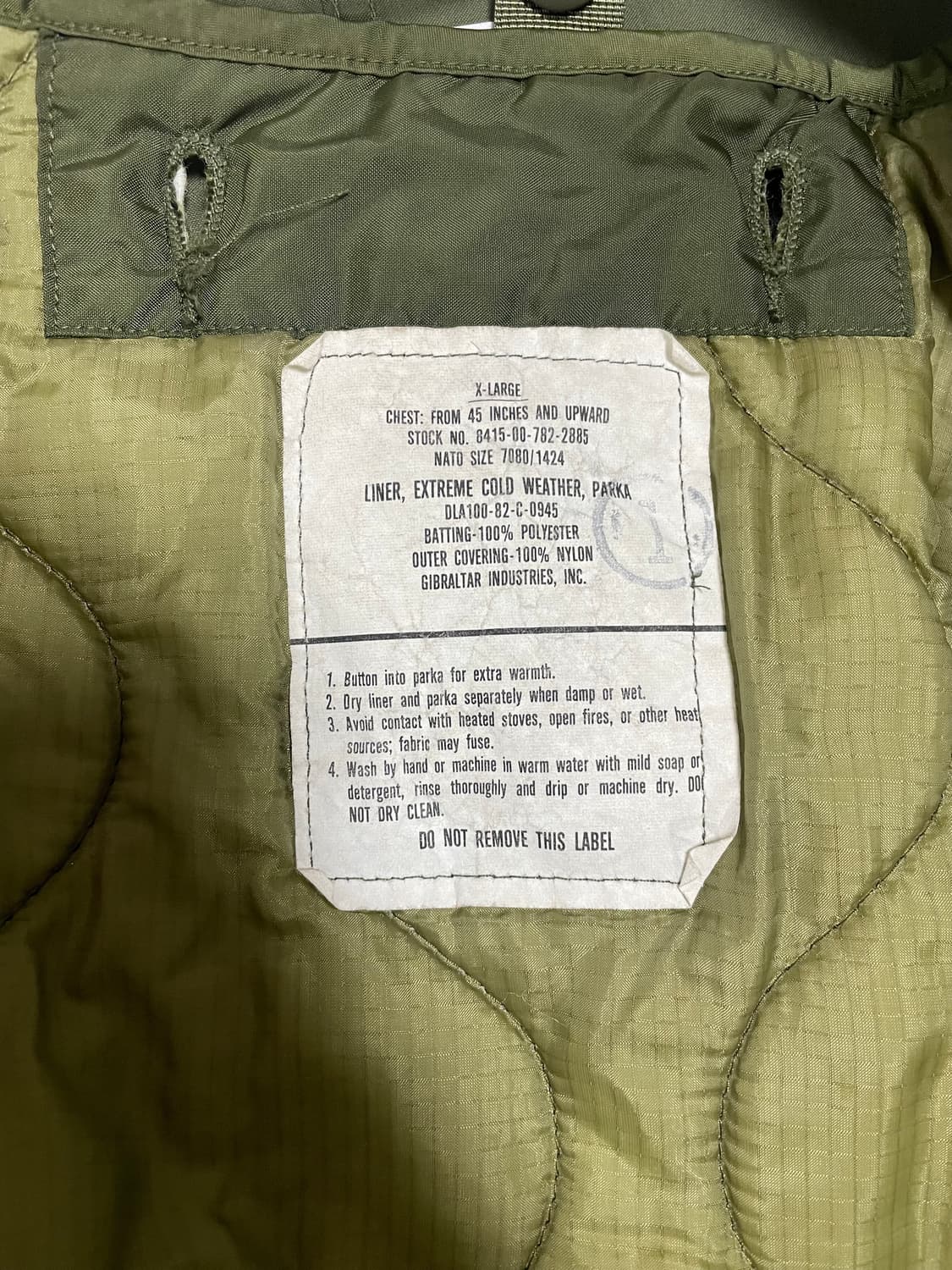 m65피쉬테일 og 개파카 XL 데드스탁 새상품 상품이미지7