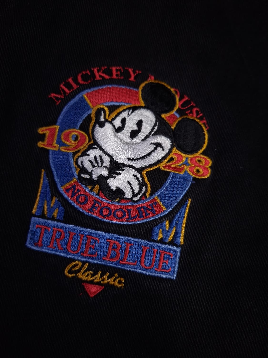 오리지날 90's 디즈니 미키마우스 코튼 바시티 자켓 상품이미지5