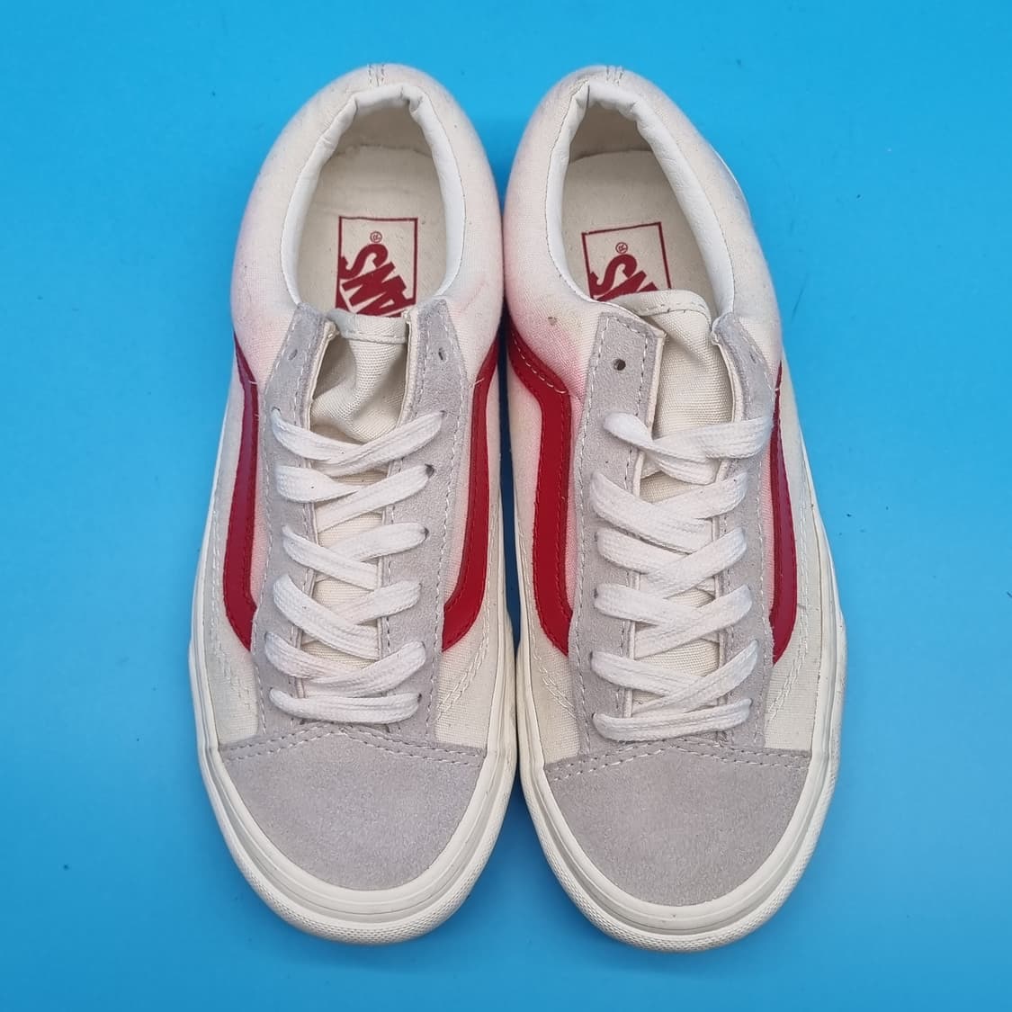 o반스 스타일36 레드 여성스니커즈230  상품이미지2