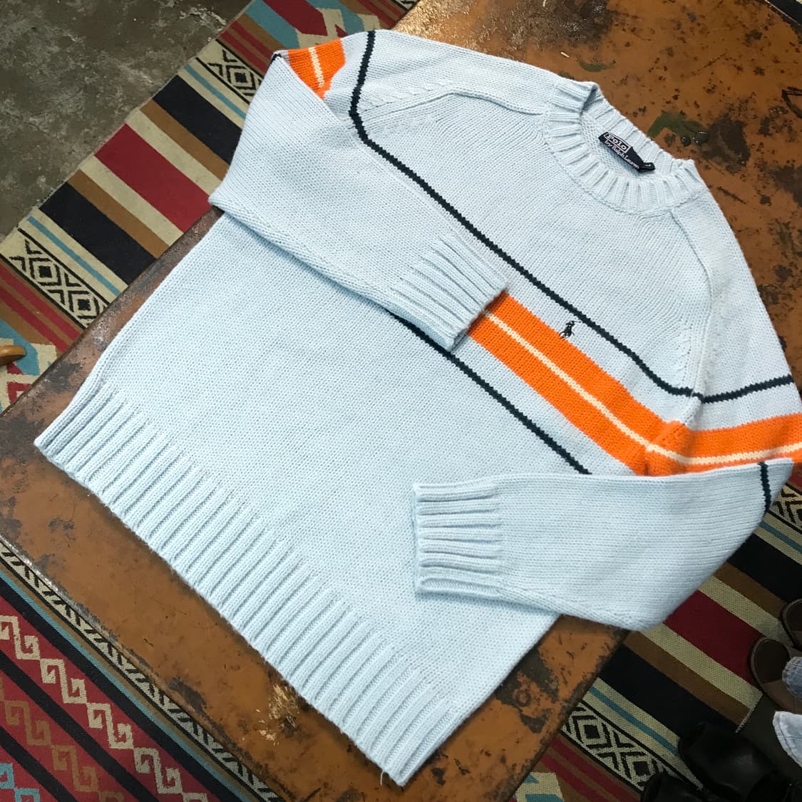 폴로랄프로렌 라이트 블루 컬러링 니트 남성 105  상품이미지2