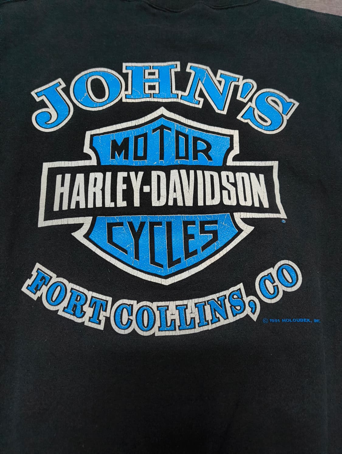 90s 할리데이비슨 울프 플레임 스웻셔츠 XL 상품이미지6