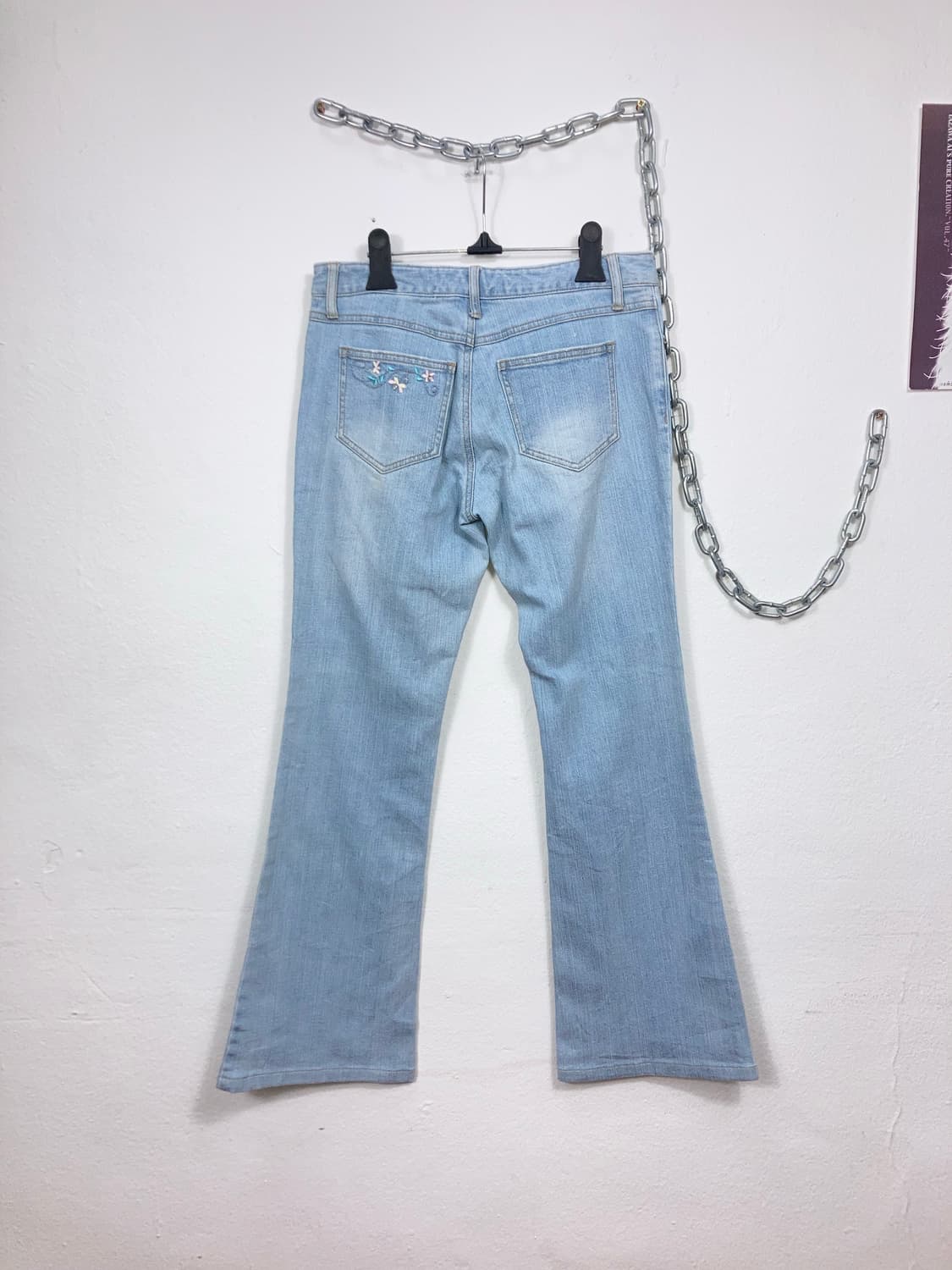 플라워 자수 부츠컷 팬츠 상품이미지4