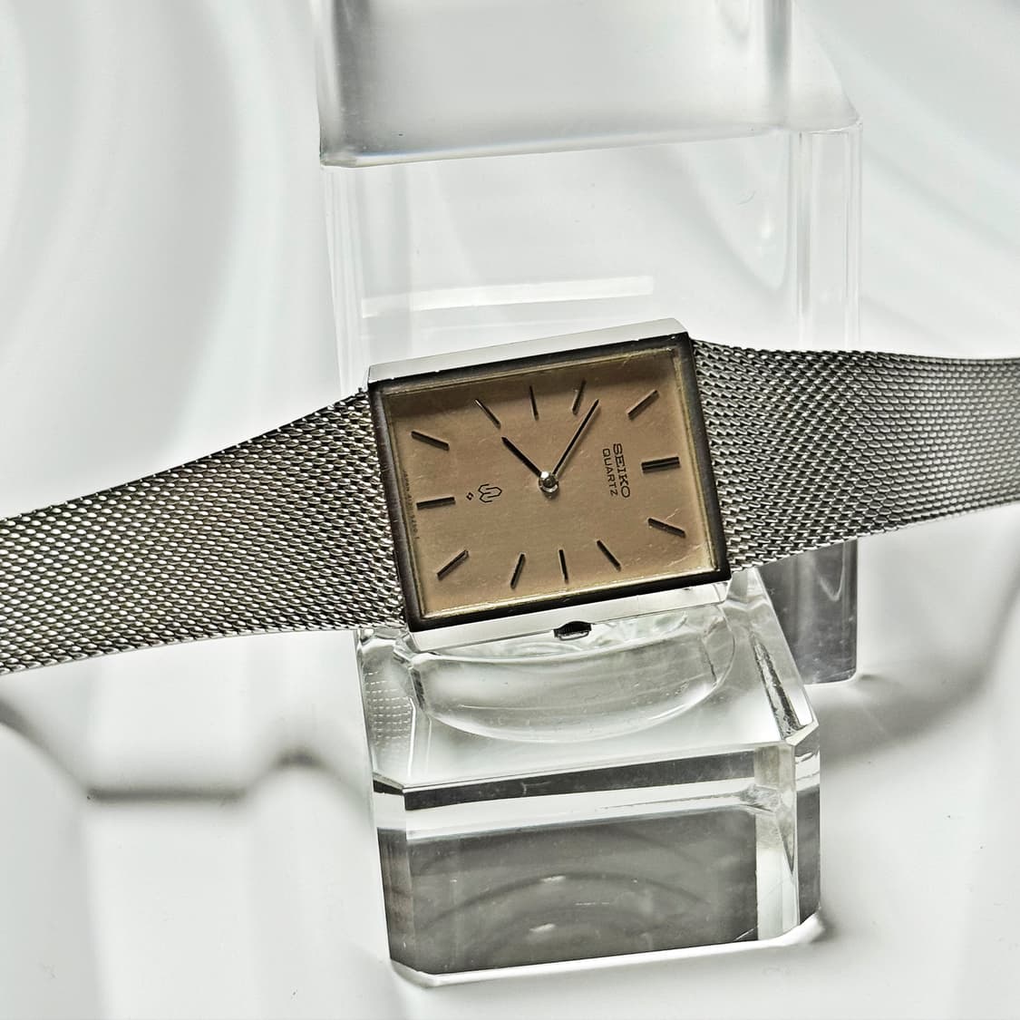 70s80s 빈티지 세이코 샤리오 쿼츠 메쉬 워치 상품이미지1