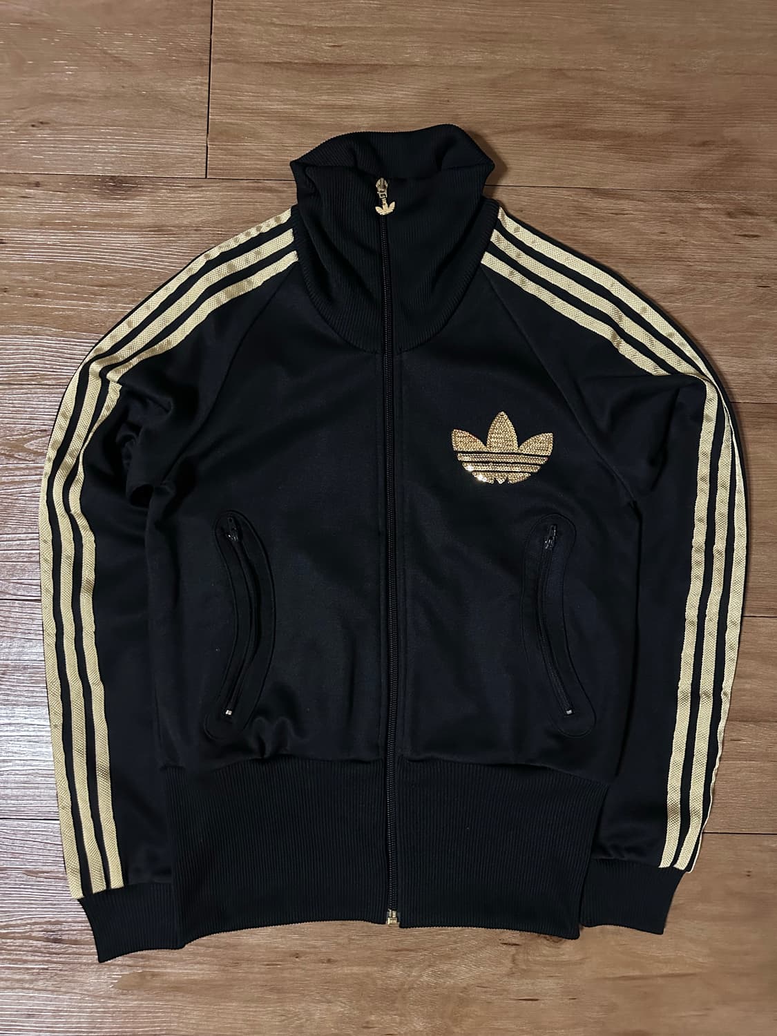 아디다스 Glitter TT 트랙탑 블랙 90 판매 상품이미지1