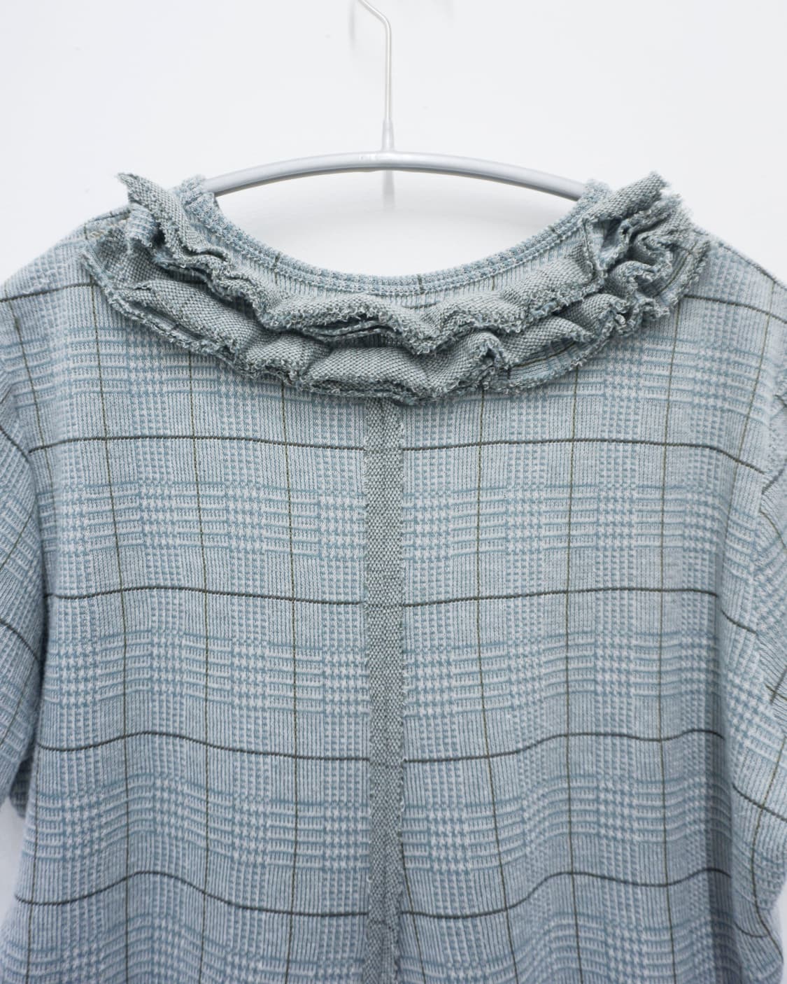 Y’S asymmetrical check short sleeve top  상품이미지4