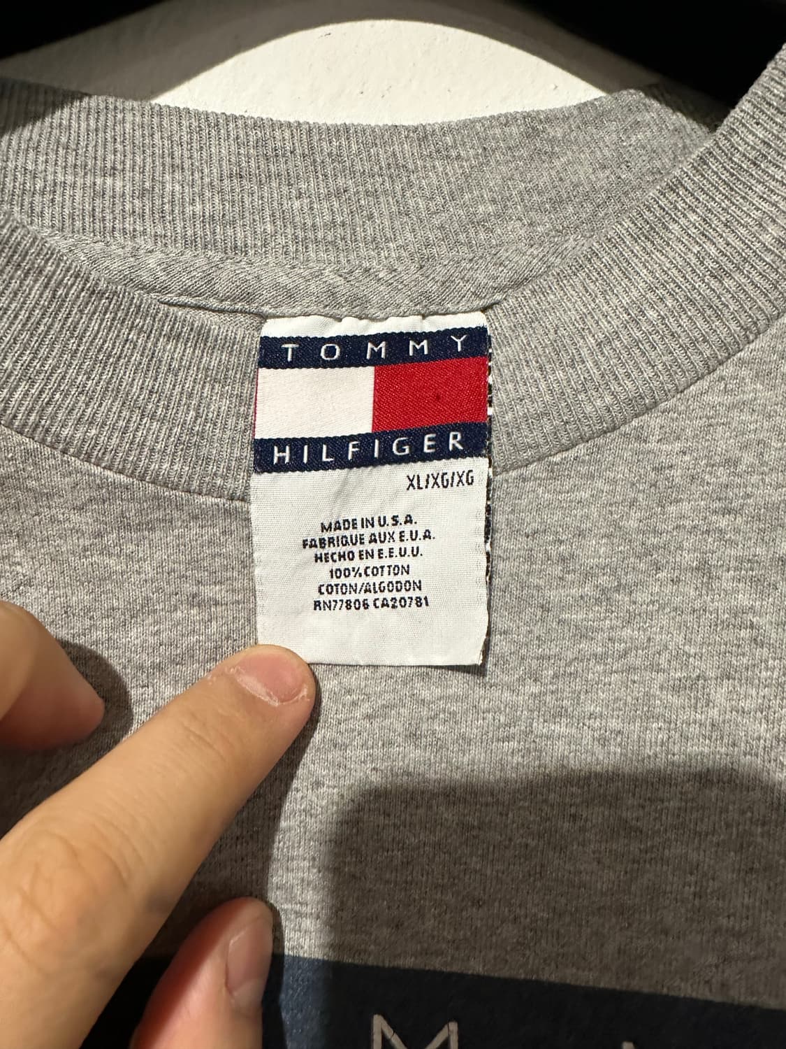 빈티지 90s 타미힐피거 빅로고 롱 슬리브  상품이미지3