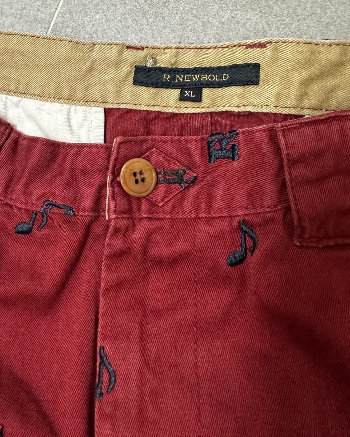 (허단43)R.NEWBOLD 자수 반바지-M2110 상품이미지3