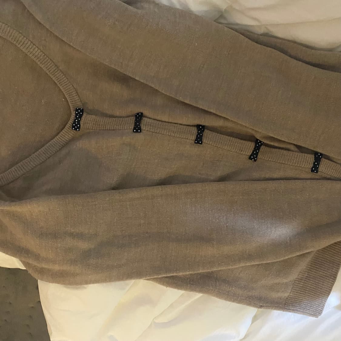 갸루 라떼갸루 리본 버튼 가디건 일본빈티지 일브 상품이미지2