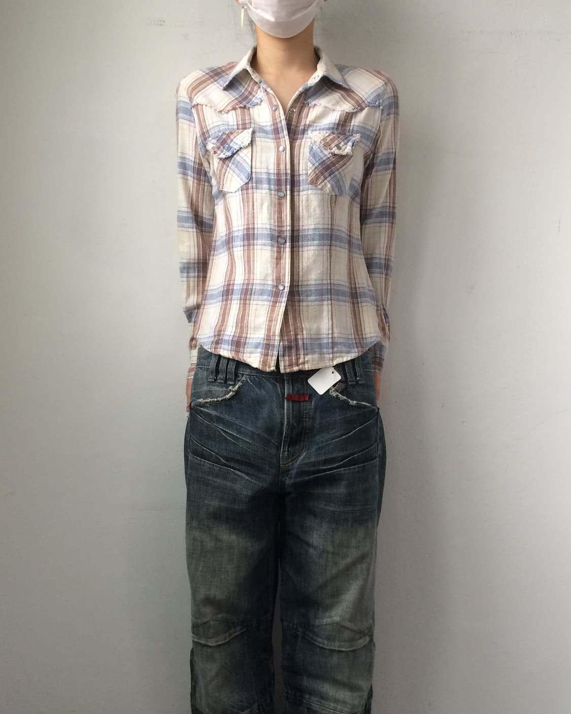 Check pattern shirt 상품이미지1