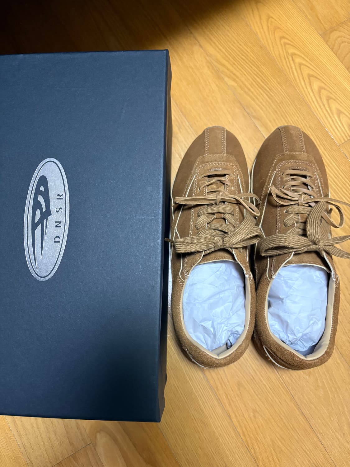 dnsr 로우컷 스웨이드 스니커즈 브라운 260 상품이미지6