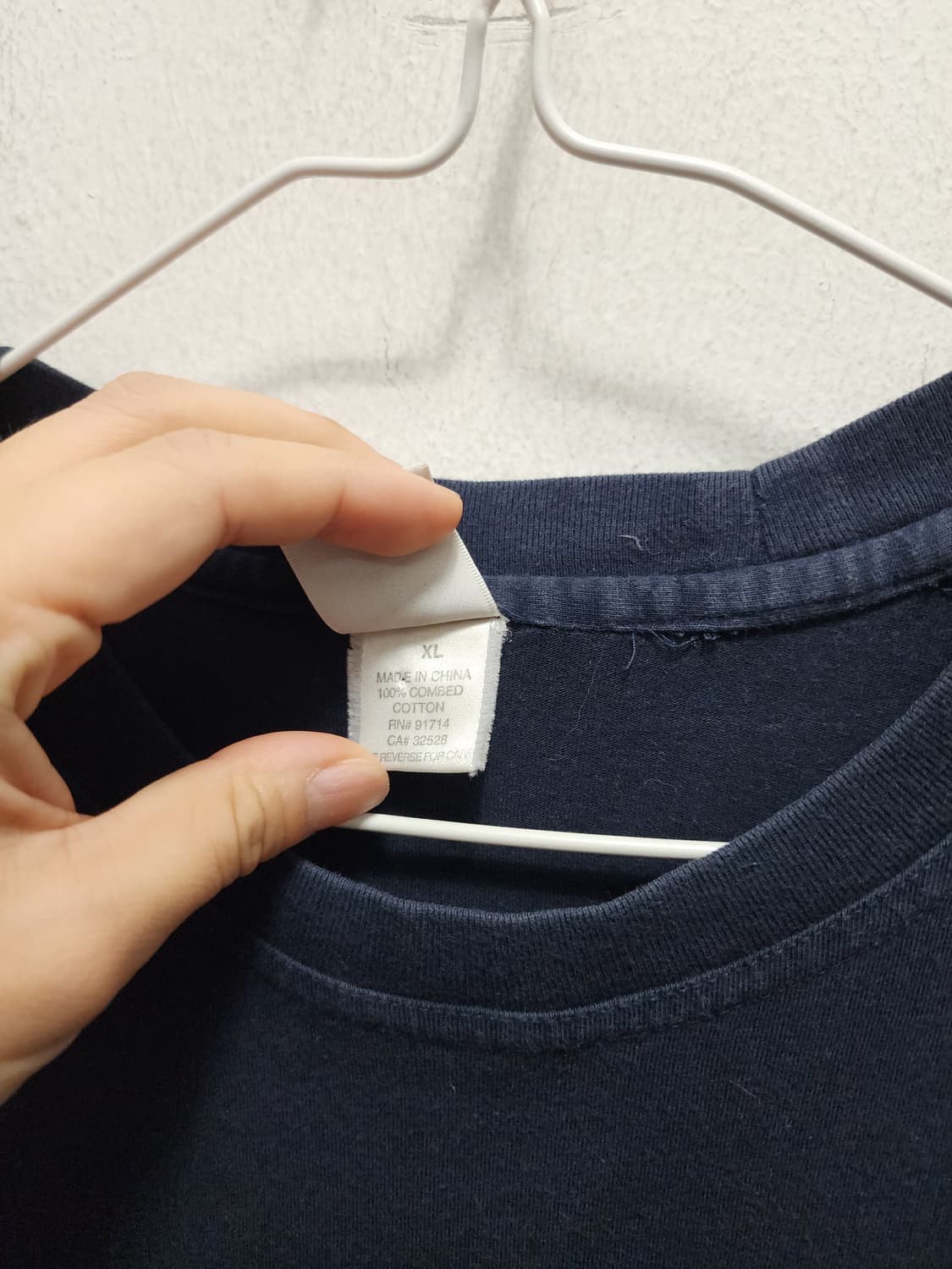 알마니 익스체인지 A/X 네이비 빅로고 반팔티 상품이미지5