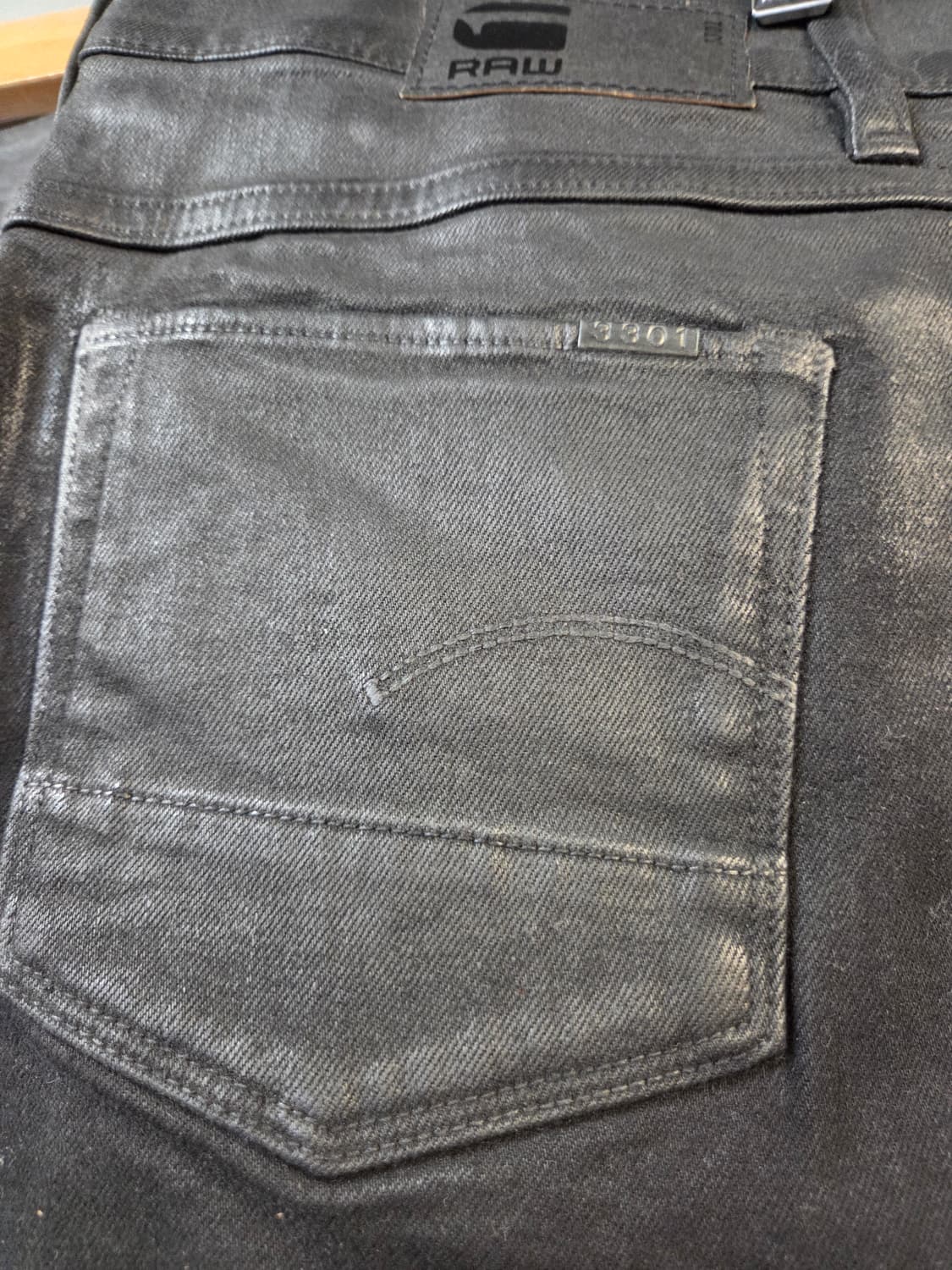 G-Star Raw 3301 블랙 데님 미니스커트(W26) 상품이미지4