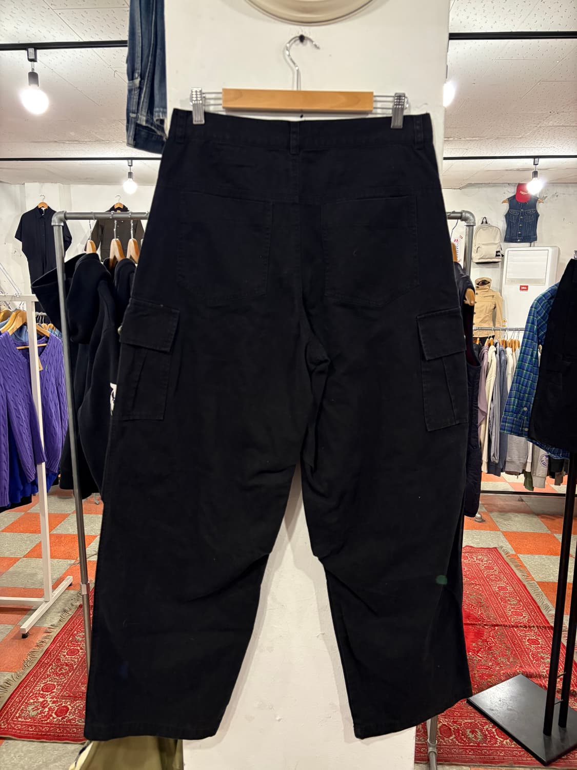 블랙 카고바지 상품이미지2