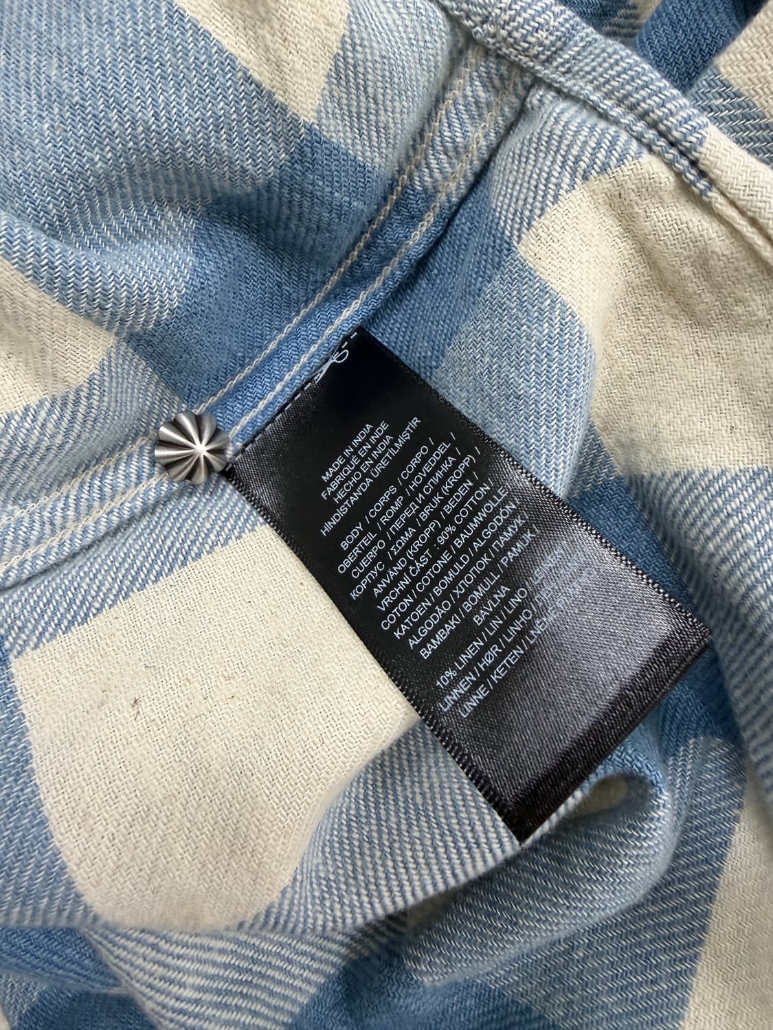 RRL 더블알엘 슬림핏 플래드 트윌 웨스턴 셔츠 L 새상품 상품이미지2