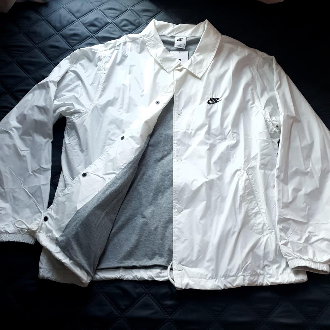 새제품XL 나이키 클럽 코치 바람막이 자켓 화이트 세일 상품이미지3