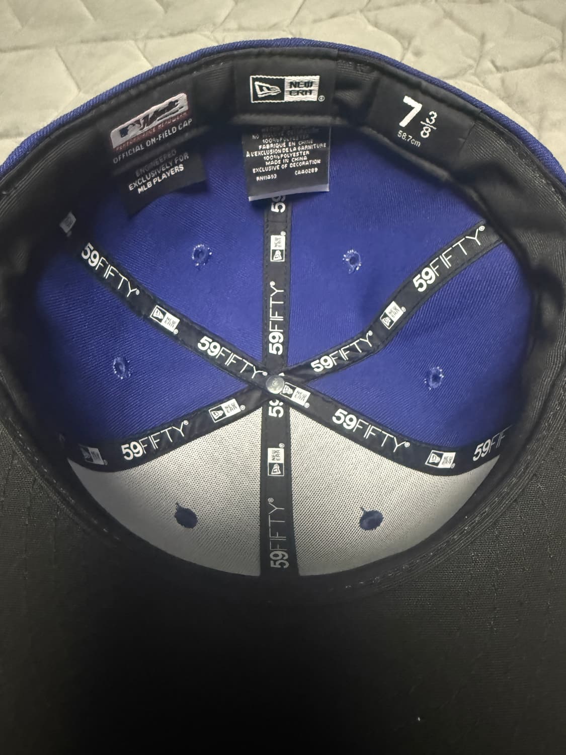 [새상품] 어센틱 LA 다저스 피티드캡 게임 다크 로얄 상품이미지3