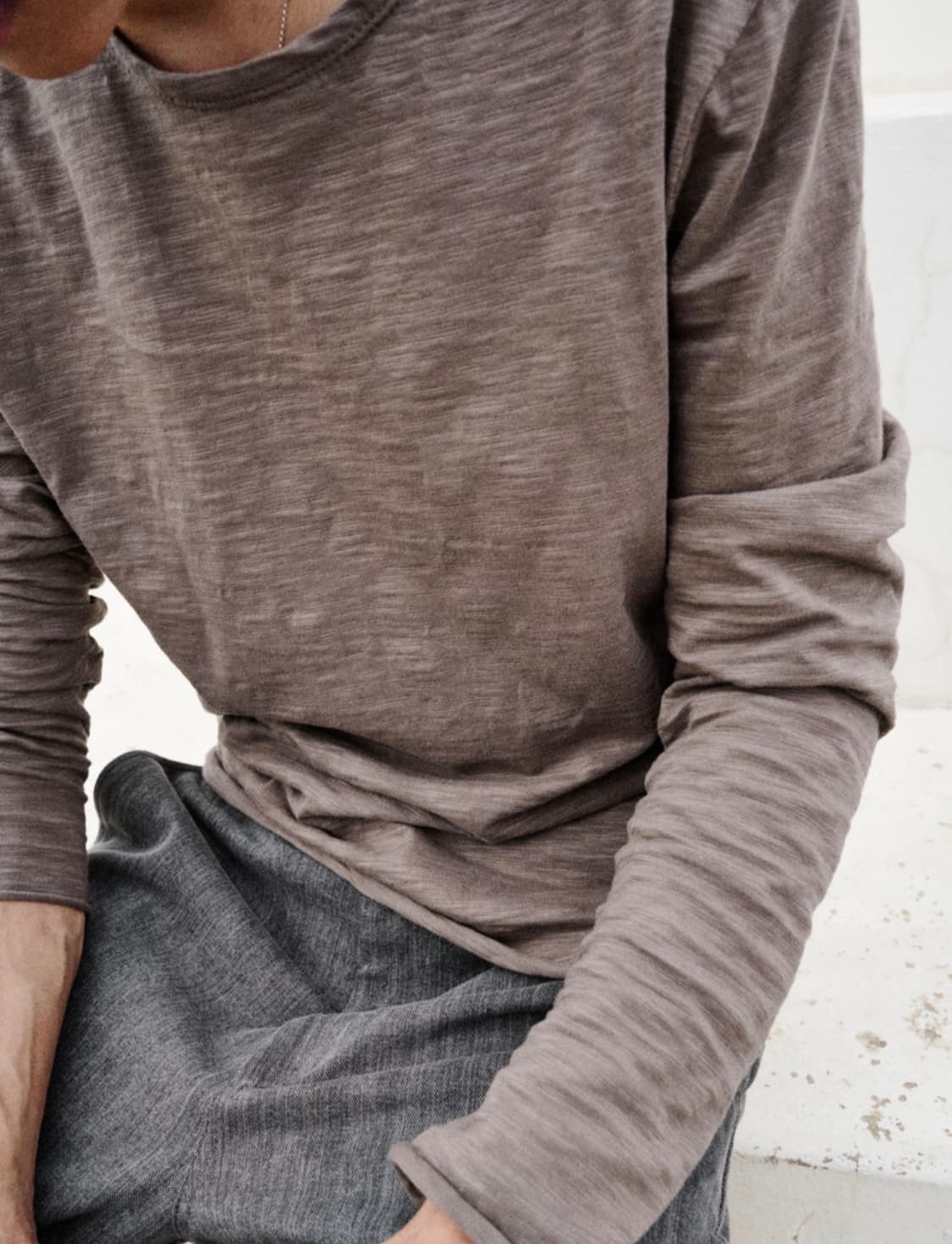 모노프리베 Textured Roll Long Sleeve - Ver.2 상품이미지3