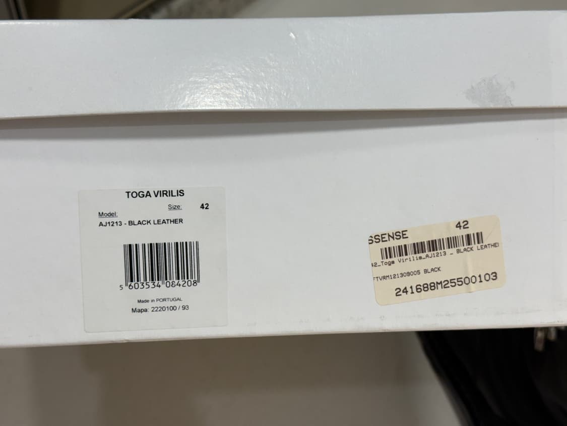 TOGA VIRILIS 블랙 그래픽 하드웨어 부츠 상품이미지8