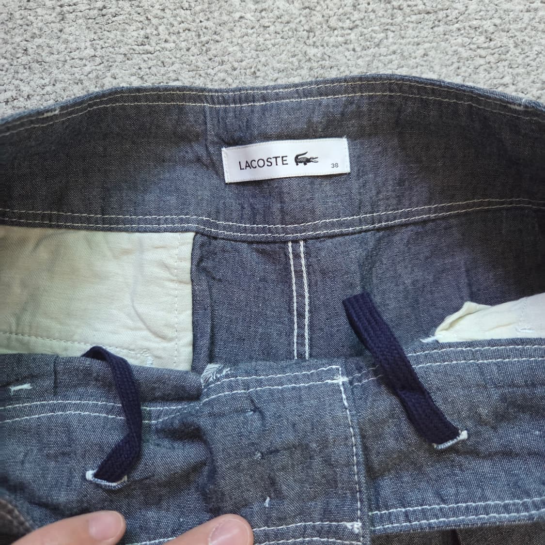 Lacoste Japan 샴브레이 팬츠 26-27 상품이미지4