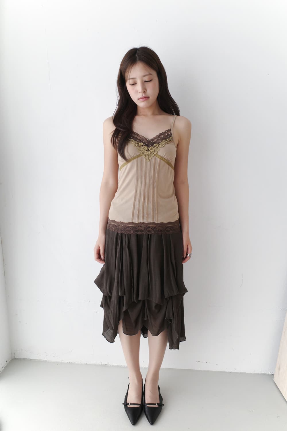 beads lace sleeveless 상품이미지3
