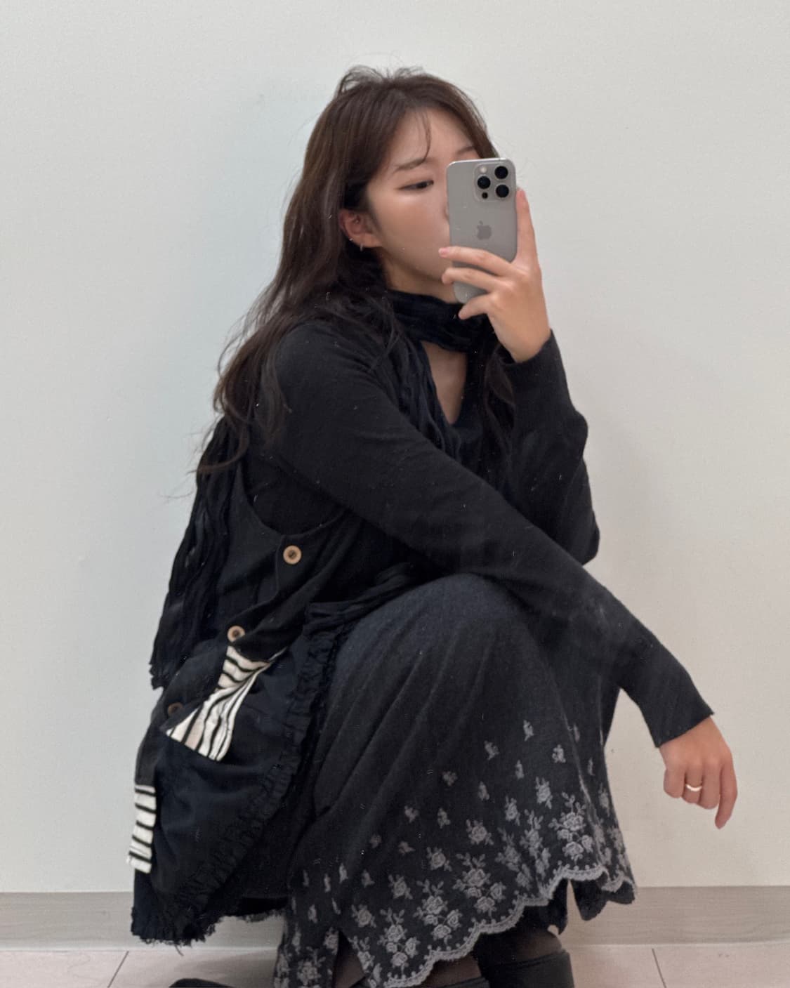 빈티지 코디세트! 모리걸, 크로스백, 슬리브리스, 레이어드 상품이미지5