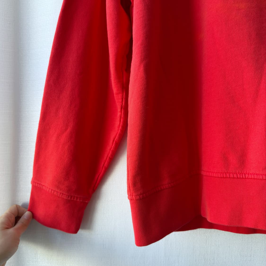 리바이스 로고 자수 릴랙스드핏 맨투맨 레드 M 상품이미지3