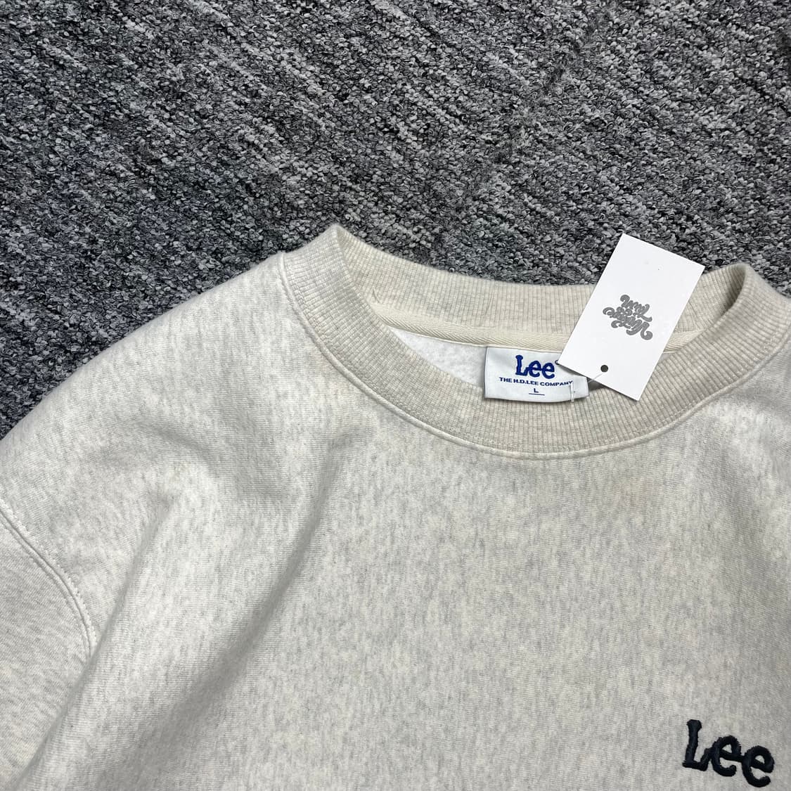 Lee 스몰로고 박시핏 미니멀 맨투맨o 2623 상품이미지7