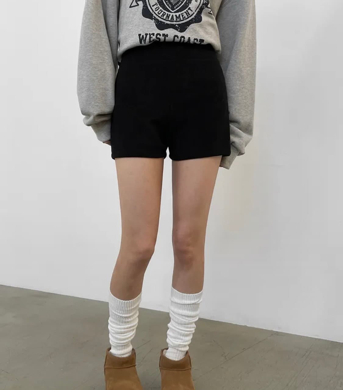 블랙업 밴딩 숏팬츠 블랙 S 상품이미지1