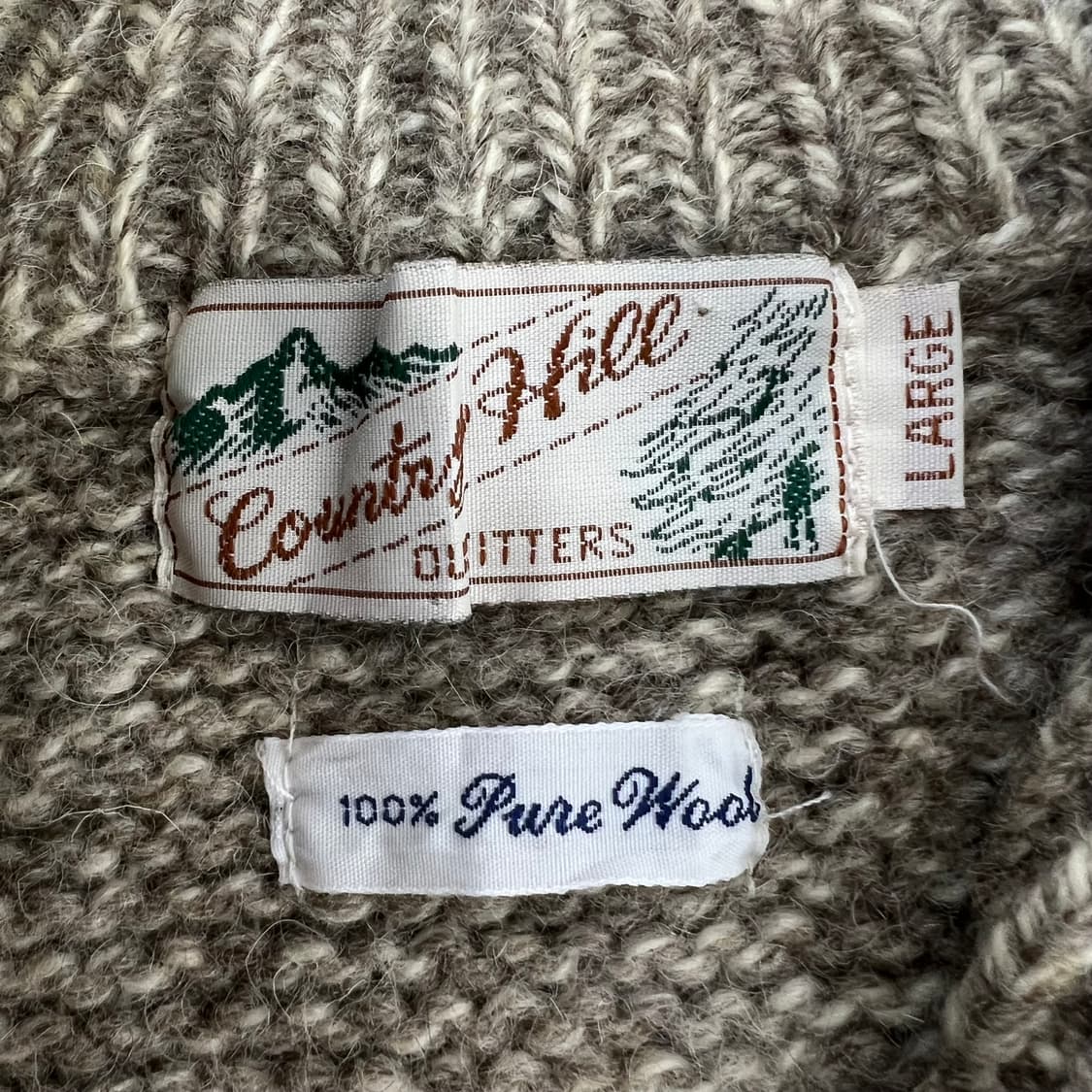 빈티지 헤비 울 하프집업 니트  상품이미지7