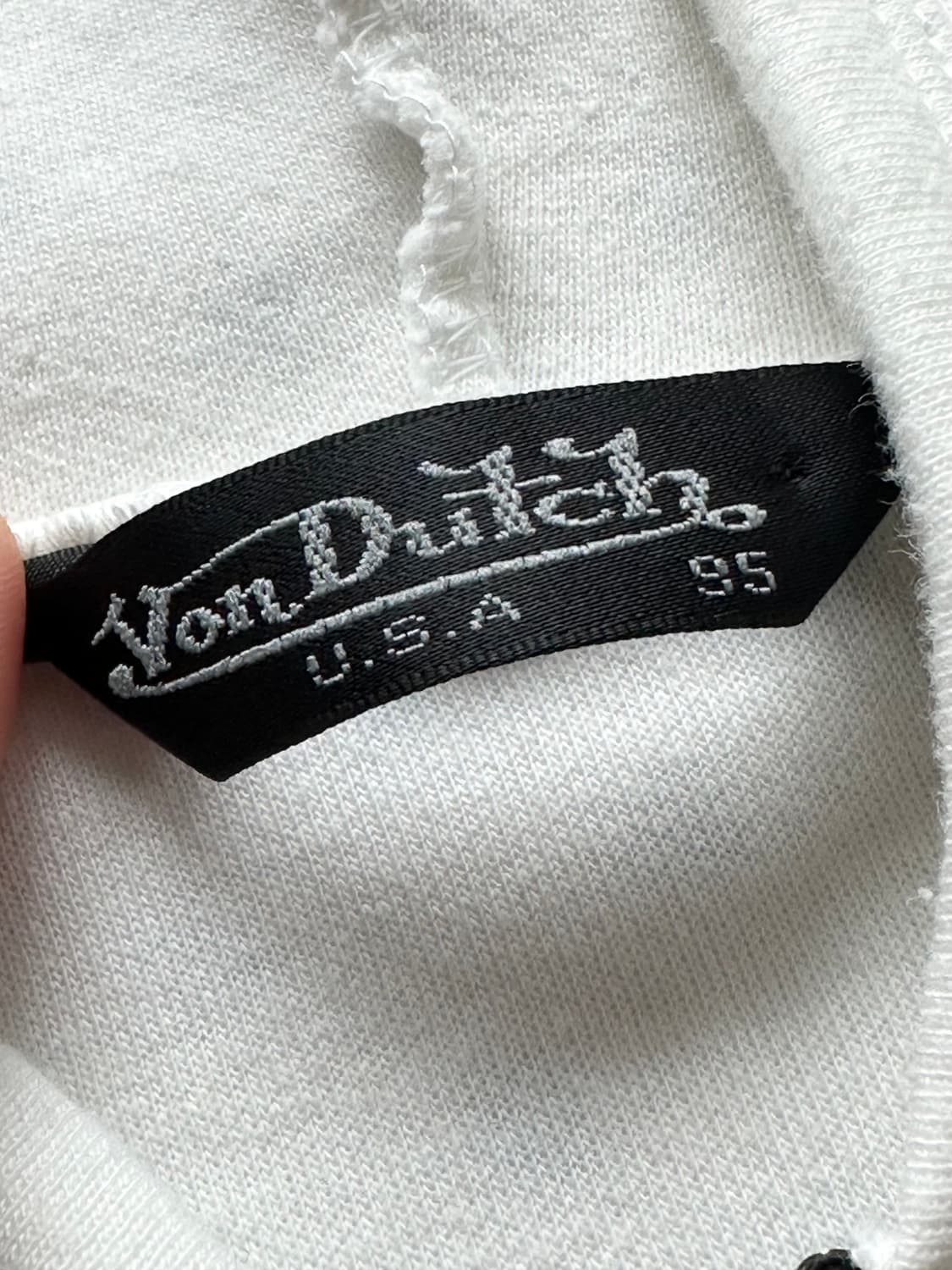 Von dutch 본더치 00's 배색 후드집업 갸루 y2k 펑크 괴짜 상품이미지6