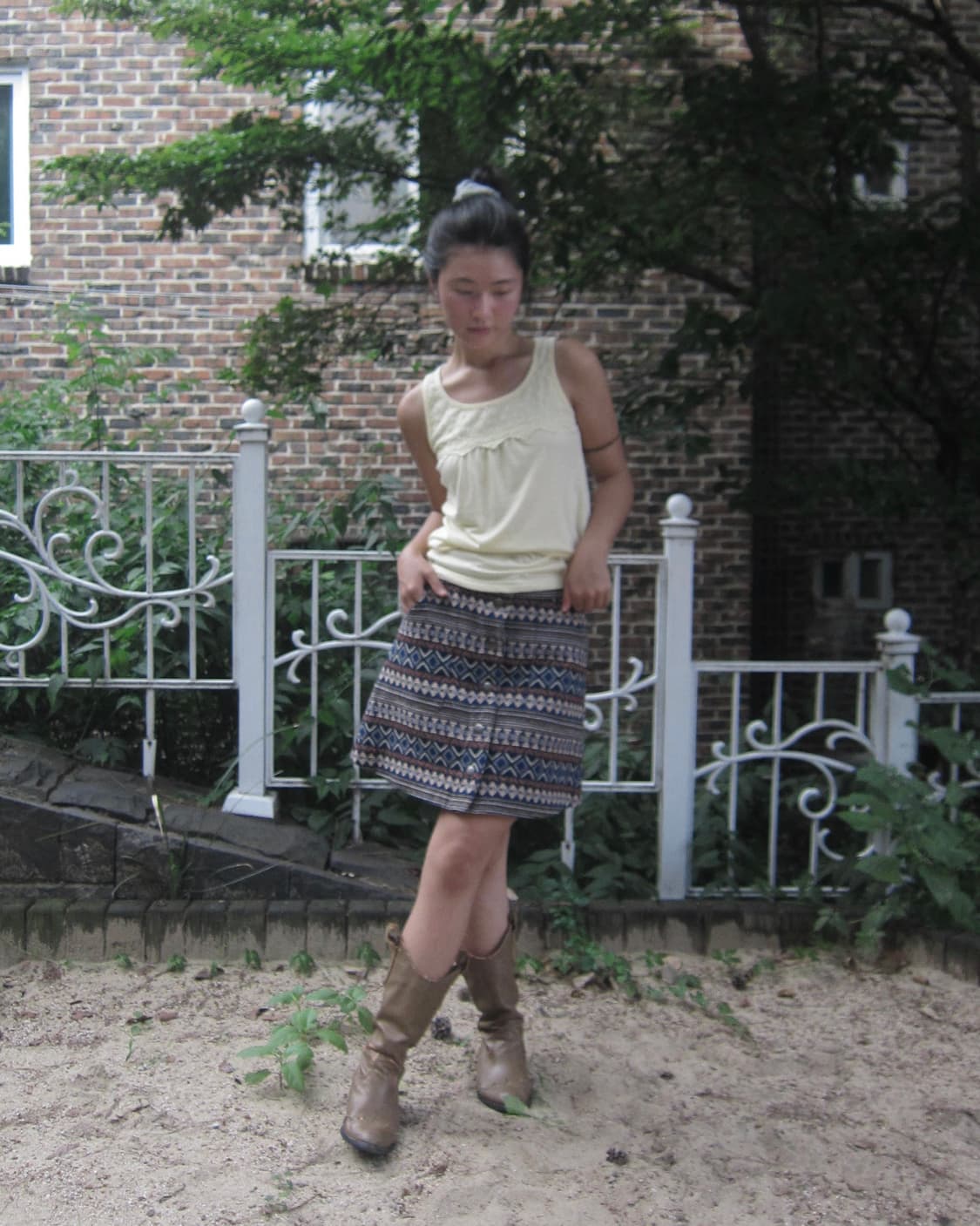 vintage bohemian mini skirt 상품이미지6