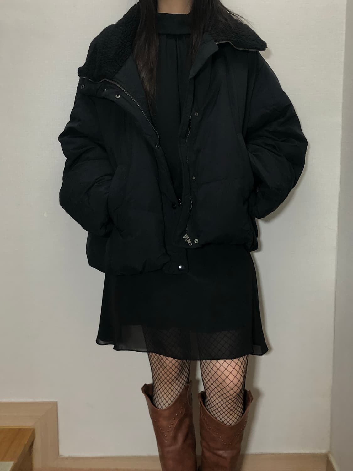 빈티지 톰보이 블랙 점퍼 상품이미지4