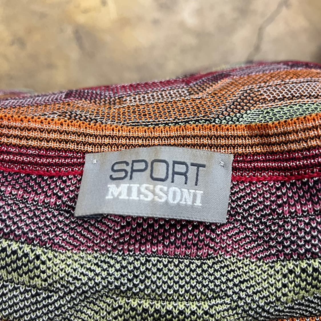 [정품] 미쏘니 브이넥 케이블 니트 긴팔티 b17 상품이미지5