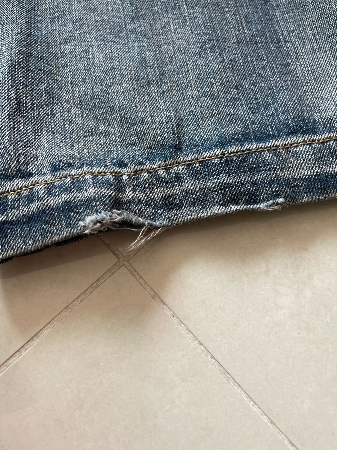 OY 스티치 와이드 볼륨 데님팬츠 상품이미지3