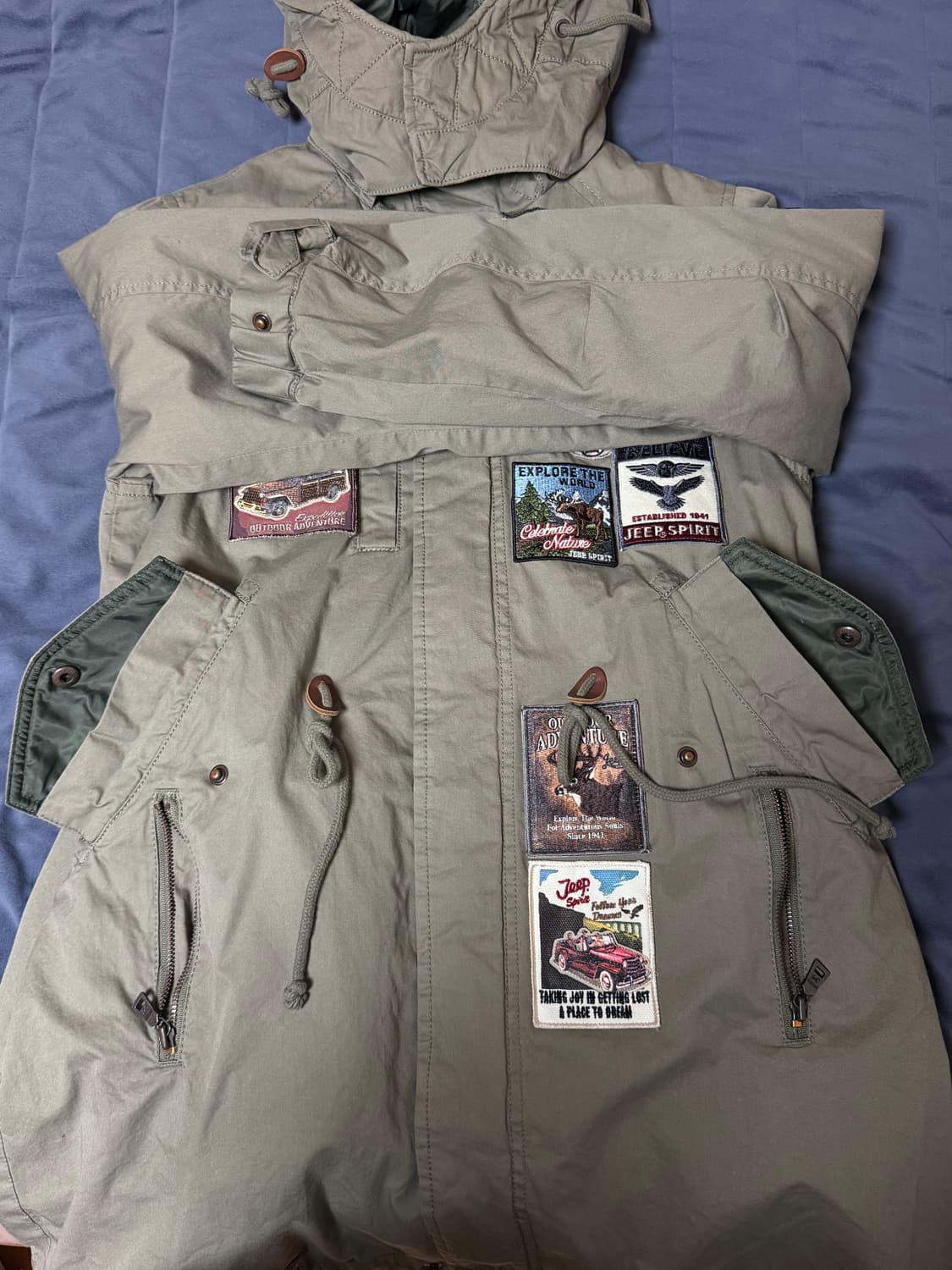 (새상품급)Jeep 스피릿 와펜 야상 자켓 SM 상품이미지3