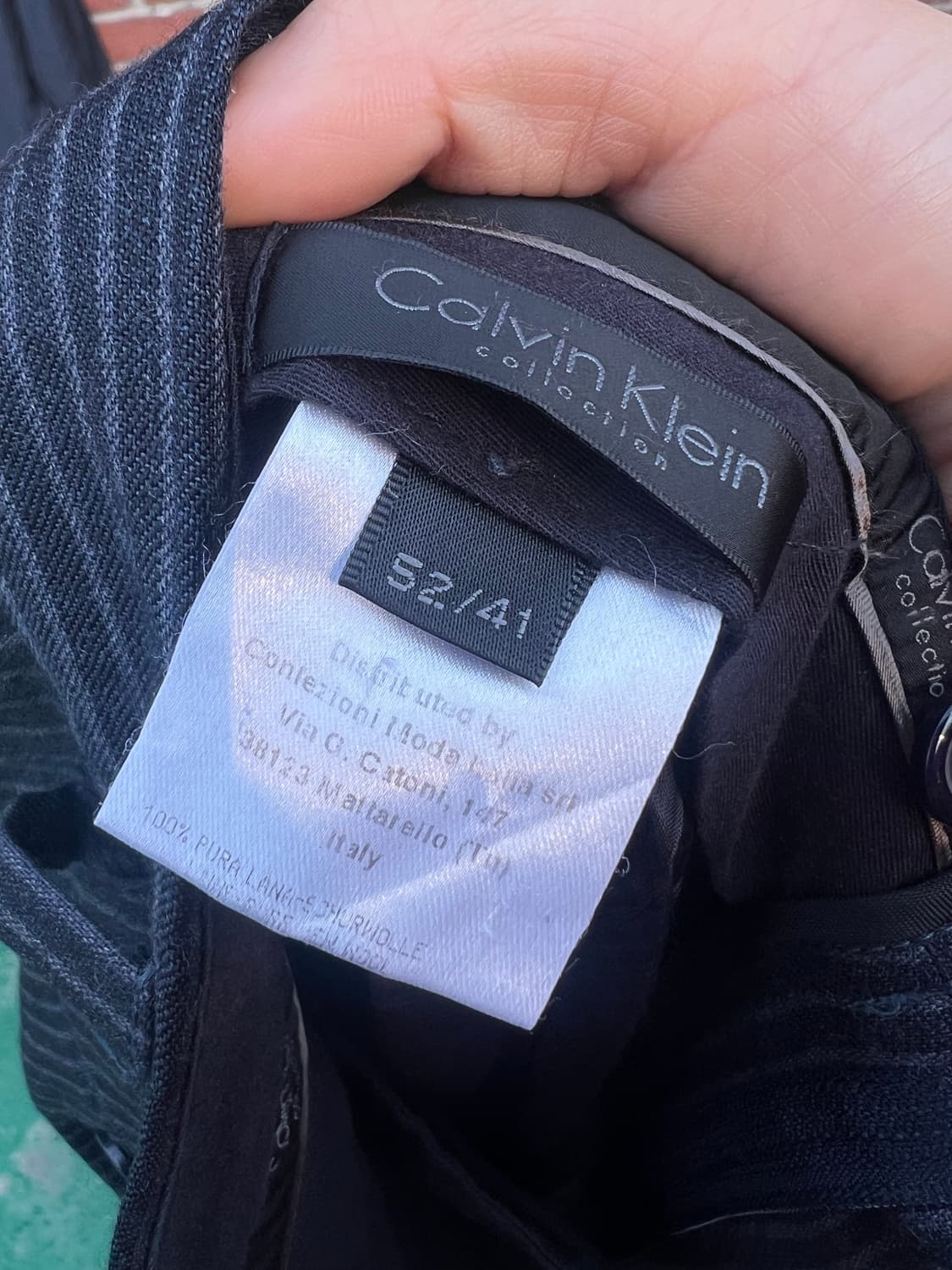 [ITALY MADE] 캘빈클라인 컬렉션 핀스트라이프 버진울 셋업 상품이미지9