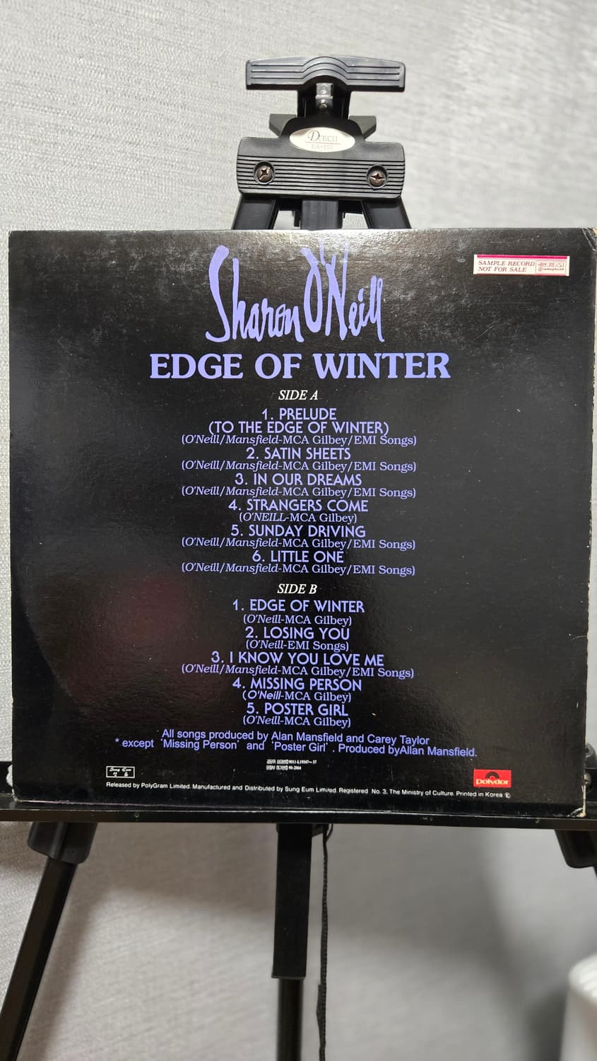 샤론오닐  엣지오브윈터 1990스튜디오앨범 엘피 상품이미지2