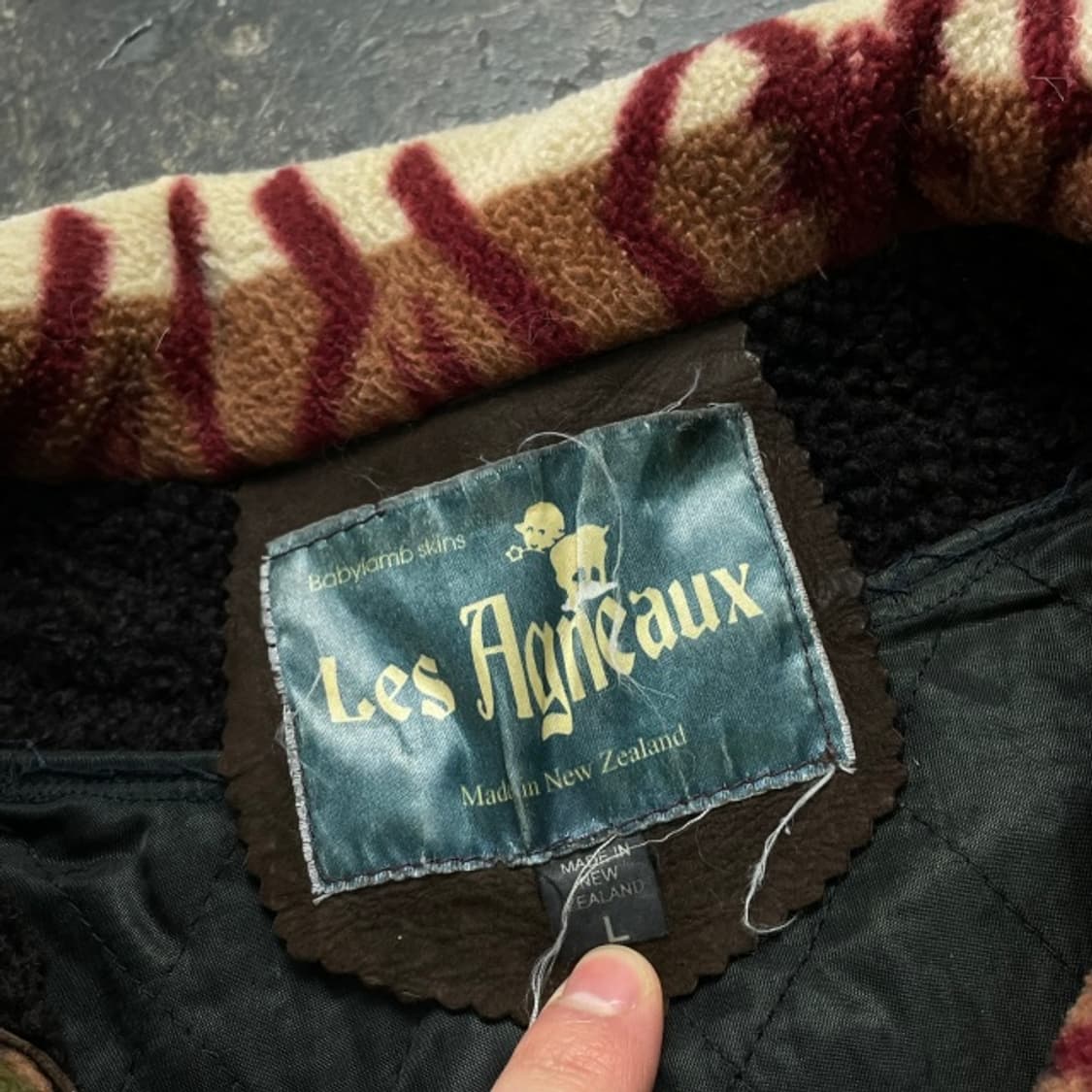 100 뉴질랜드 빈티지 램스킨 후리스 자켓 상품이미지3