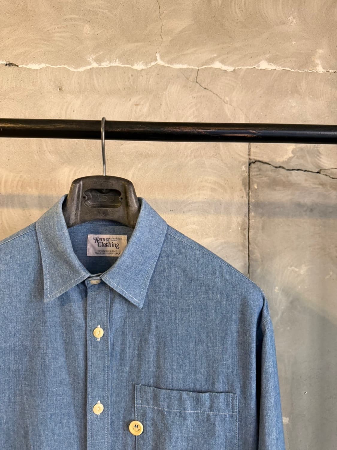 네이머 클로딩 샴브레이 셔츠 95-100 상품이미지6