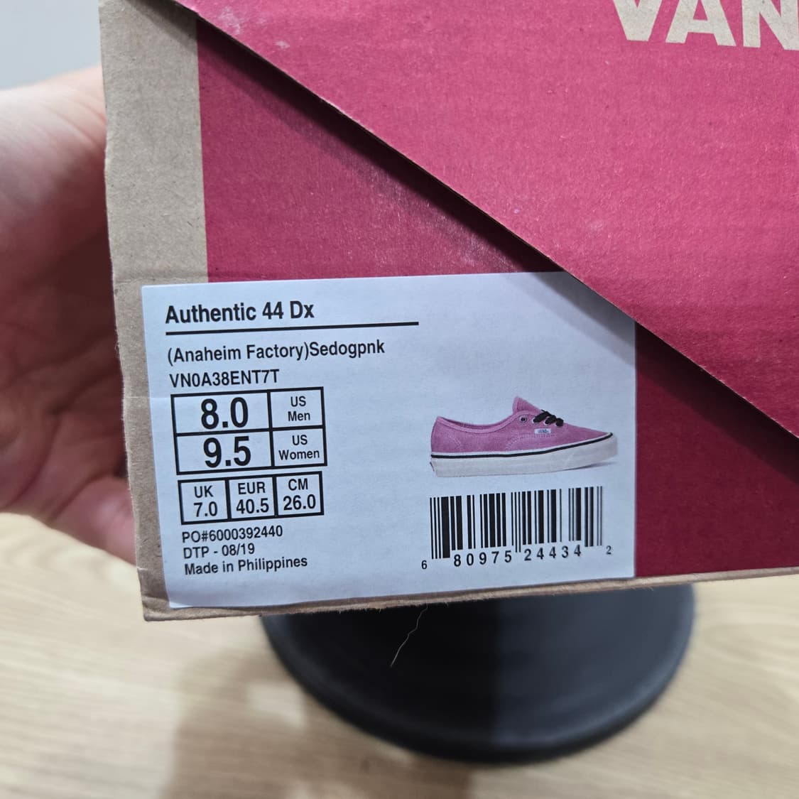 260 반스 애너하임 44dx 어센틱 스웨이드핑크 상품이미지8