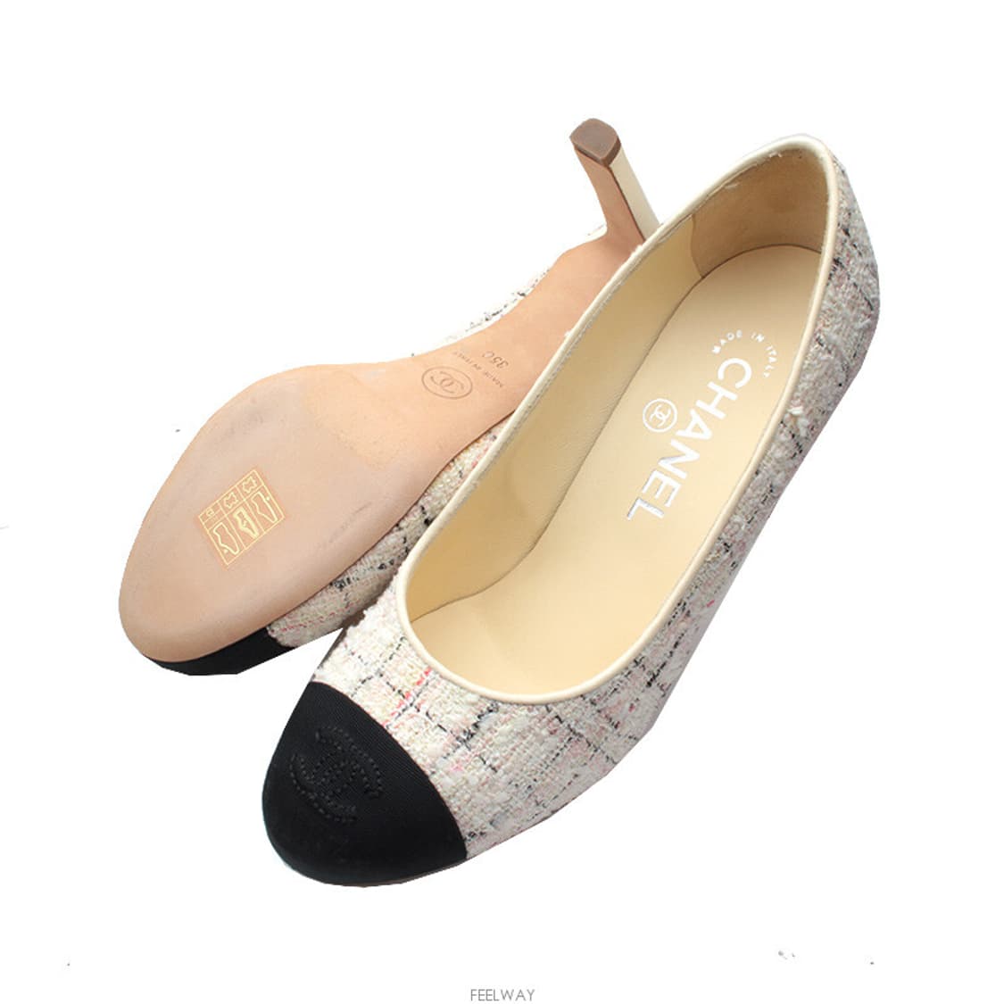 샤넬 트위드 캡토 펌프스 35 C 상품이미지4