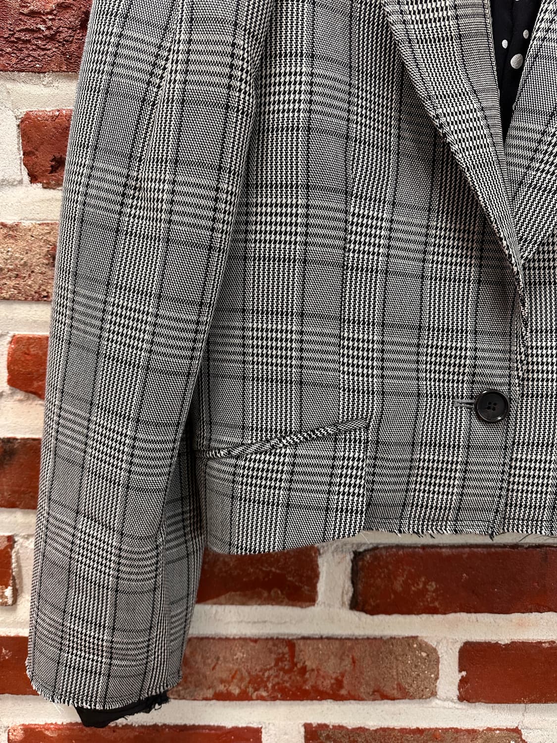 (55)넘버프로젝트 퍼프숄더 컷팅 디테일 크롭 자켓 상품이미지5