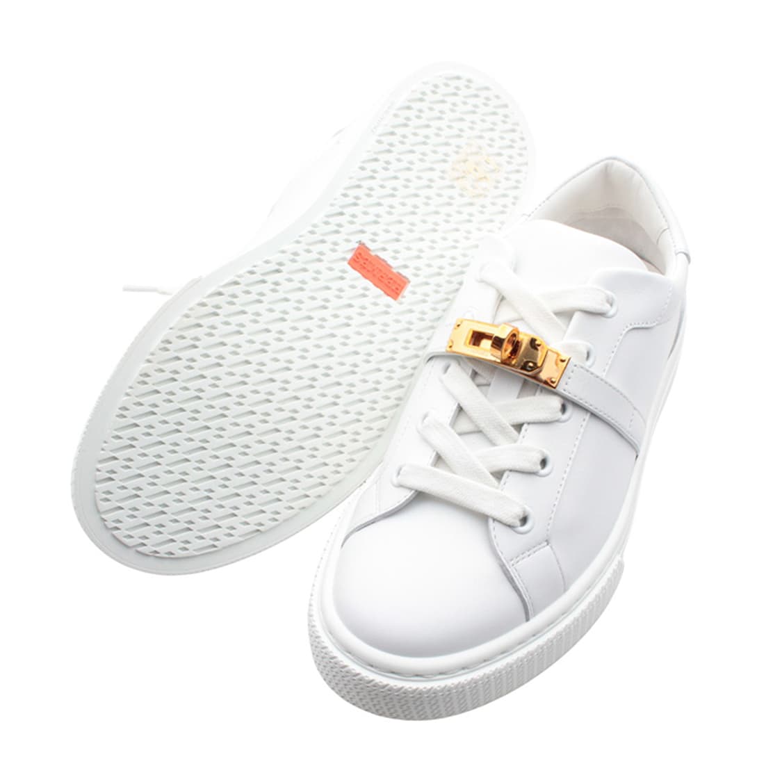 에르메스 화이트 금장 켈리 스니커즈 40.5 상품이미지3