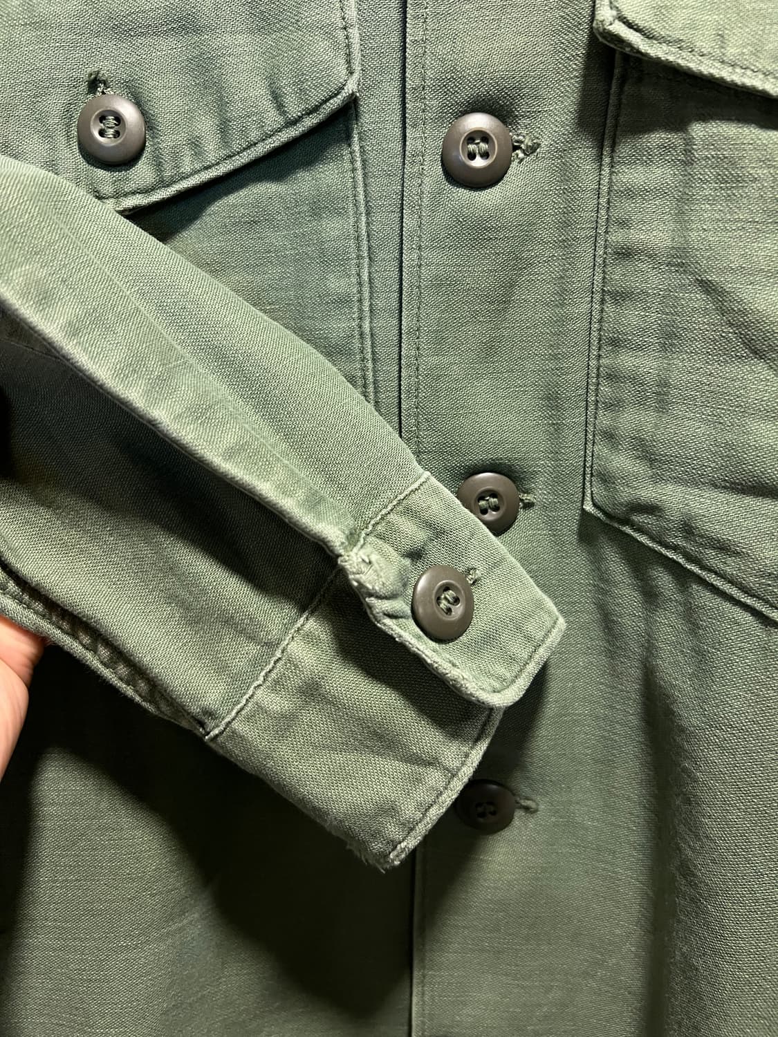 [S]60's 오리지널 U.S ARMY OG-107 밀러티리 셔츠 상품이미지6