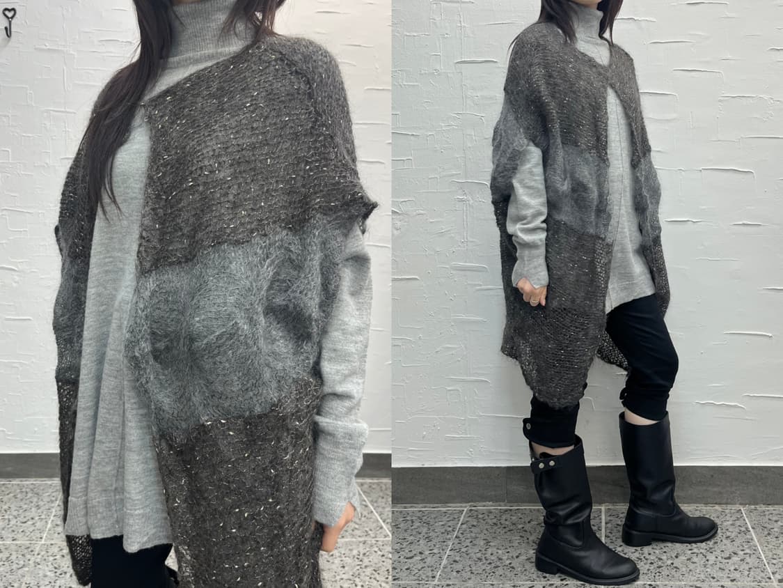 cape knit cardigan 상품이미지1
